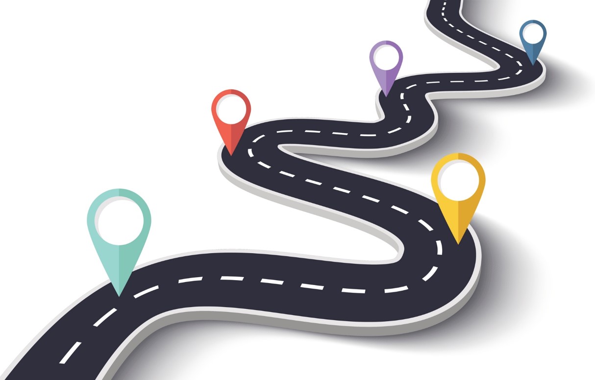 A road representing a pathway